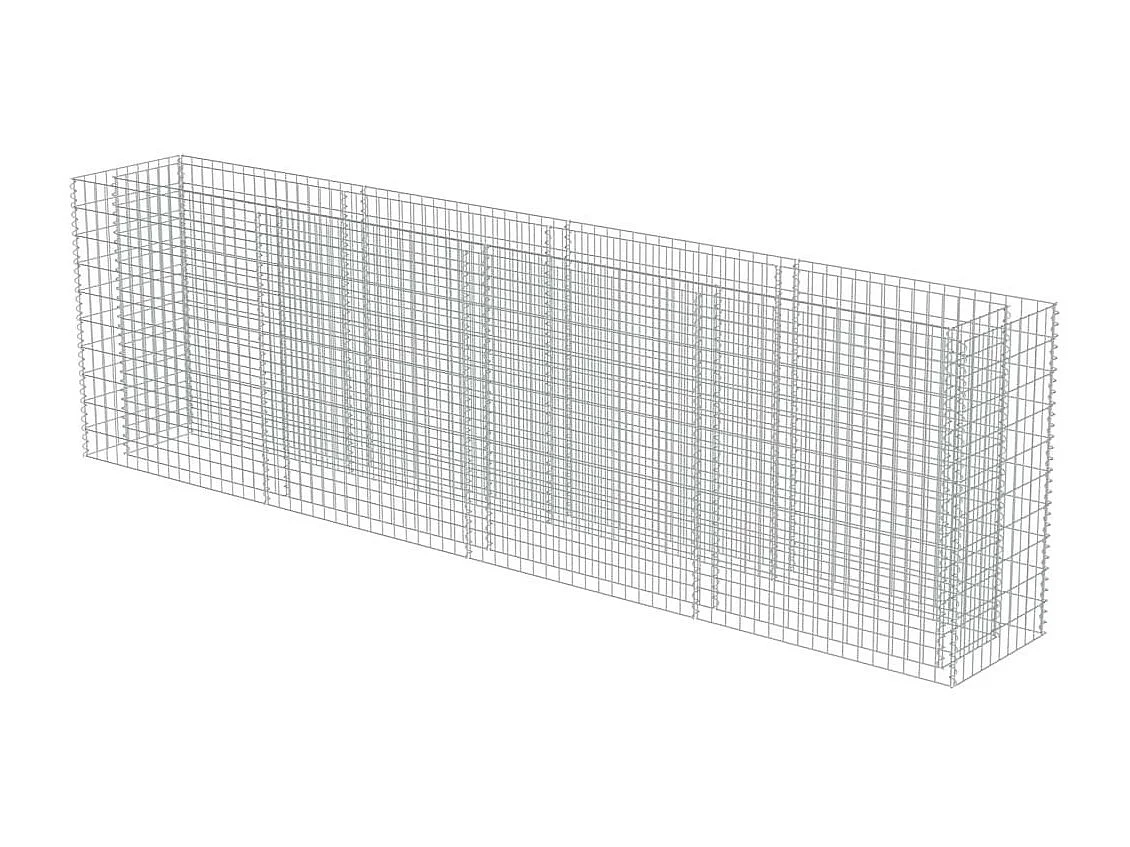 Jardinière à gabion Acier galvanisé 360x50x100