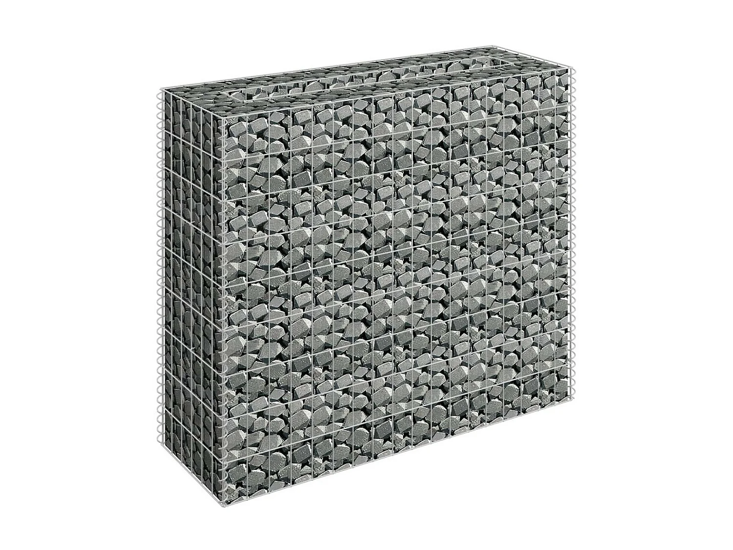 Jardinière à gabion Acier galvanisé 90x30x90