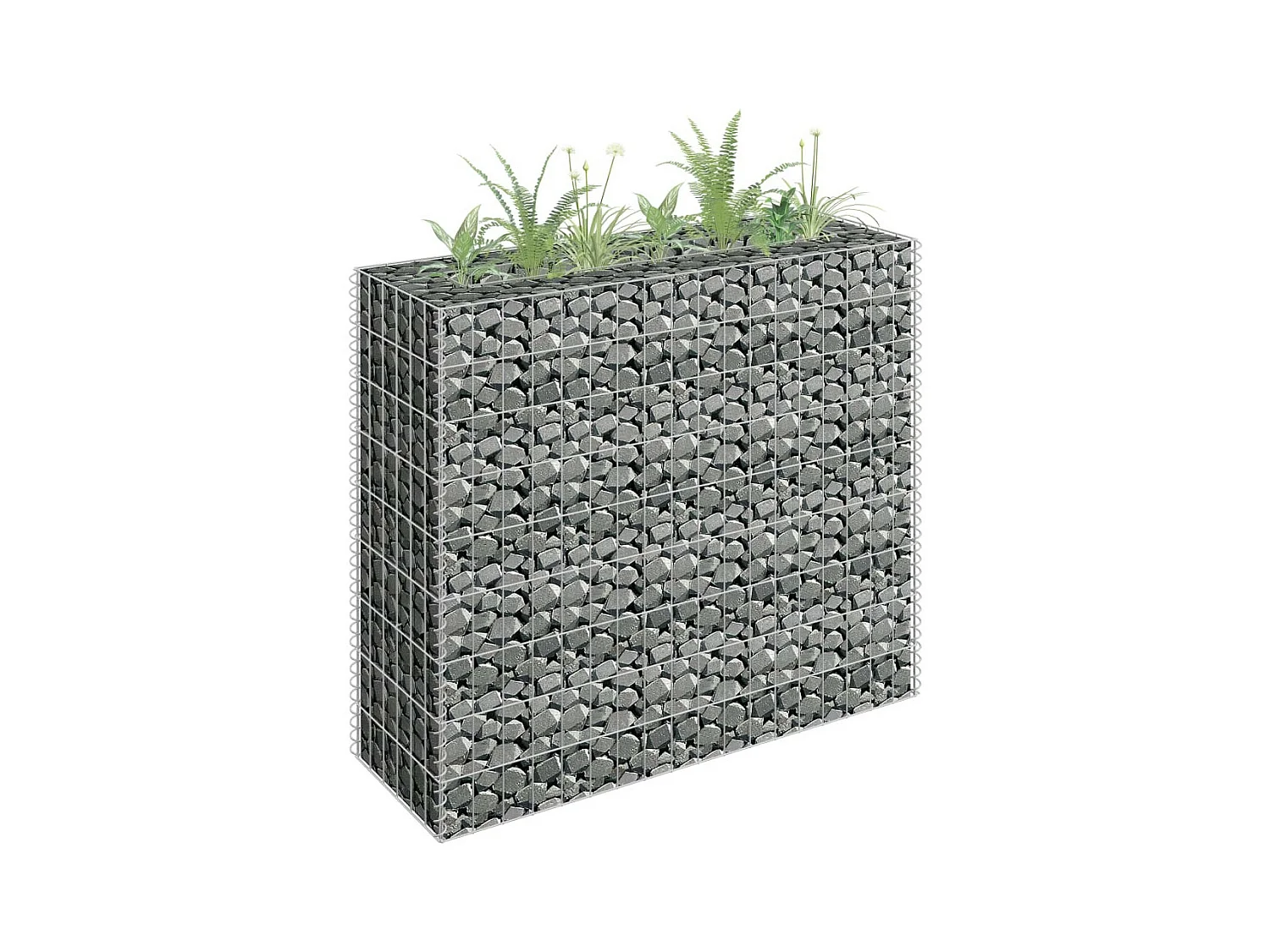 Jardinière à gabion Acier galvanisé 90x30x90
