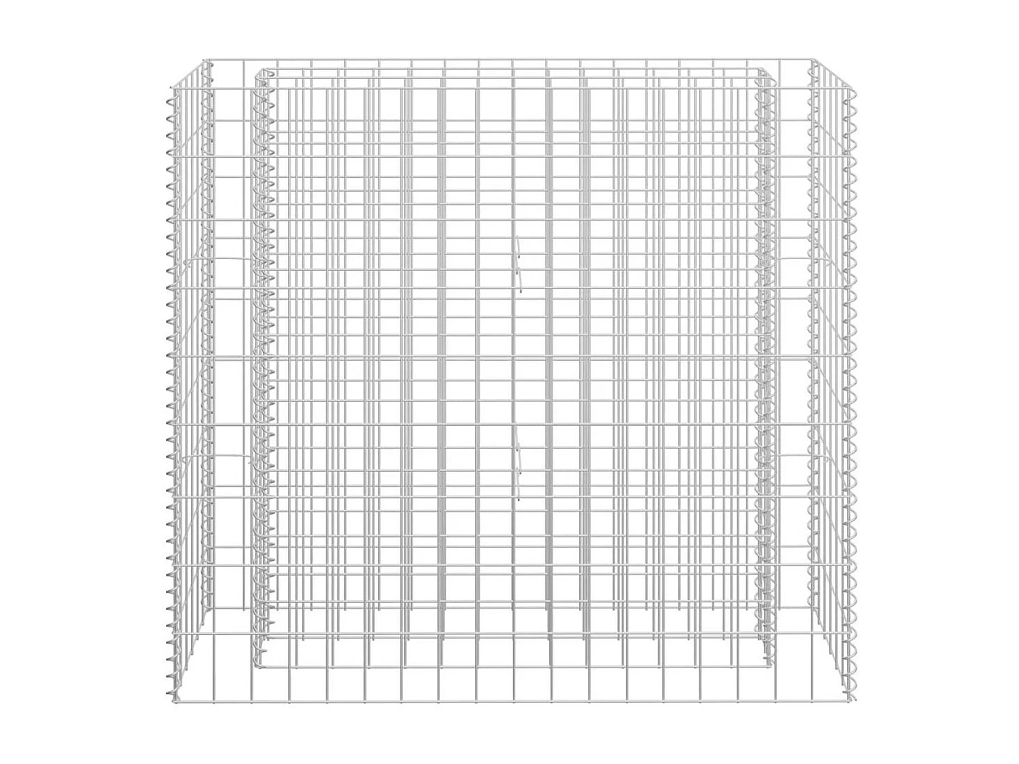 Jardinière à gabion Acier galvanisé 90x30x90