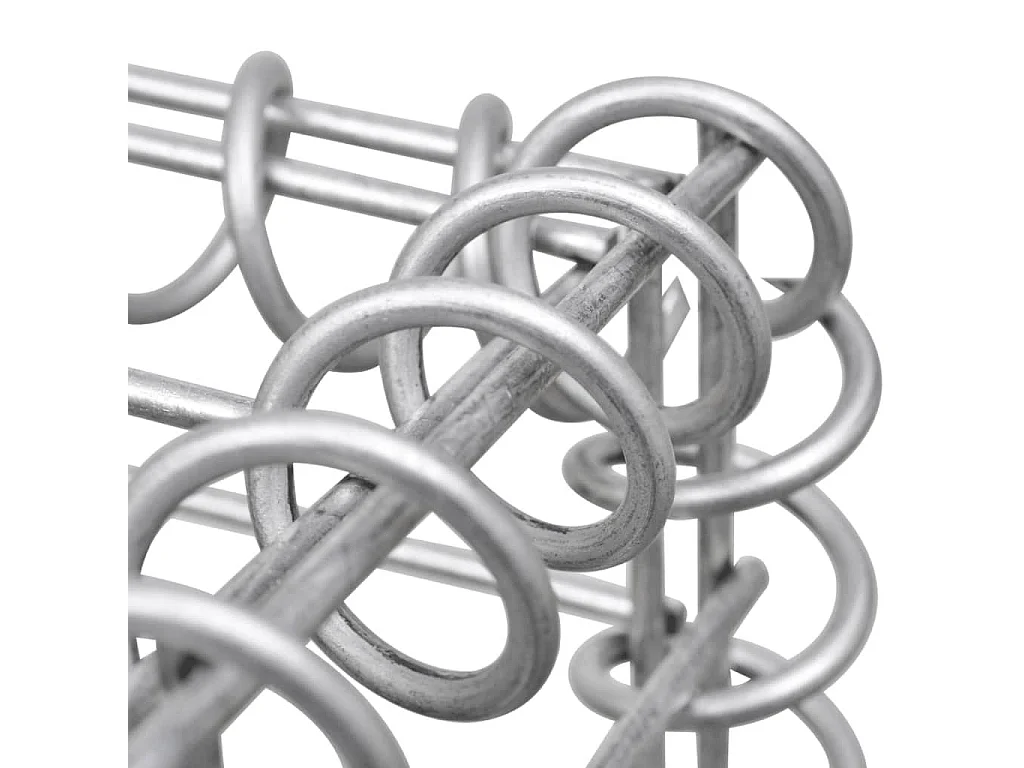 Jardinière à gabion Acier galvanisé 90x30x90