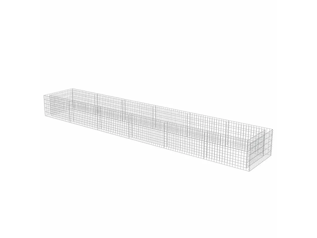 Jardinière à gabion Acier galvanisé 540x90x50
