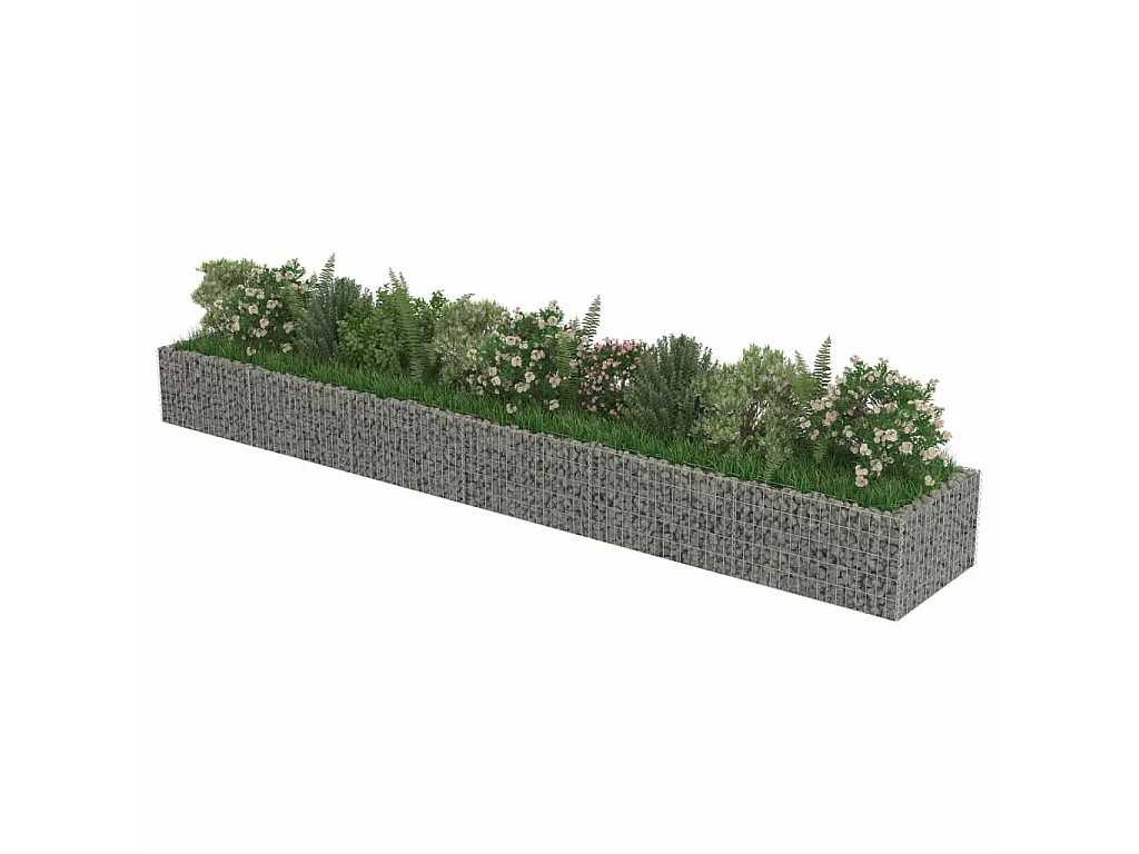 Jardinière à gabion Acier galvanisé 540x90x50