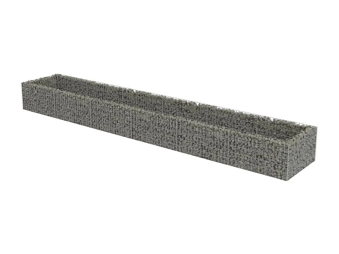 Jardinière à gabion Acier galvanisé 540x90x50