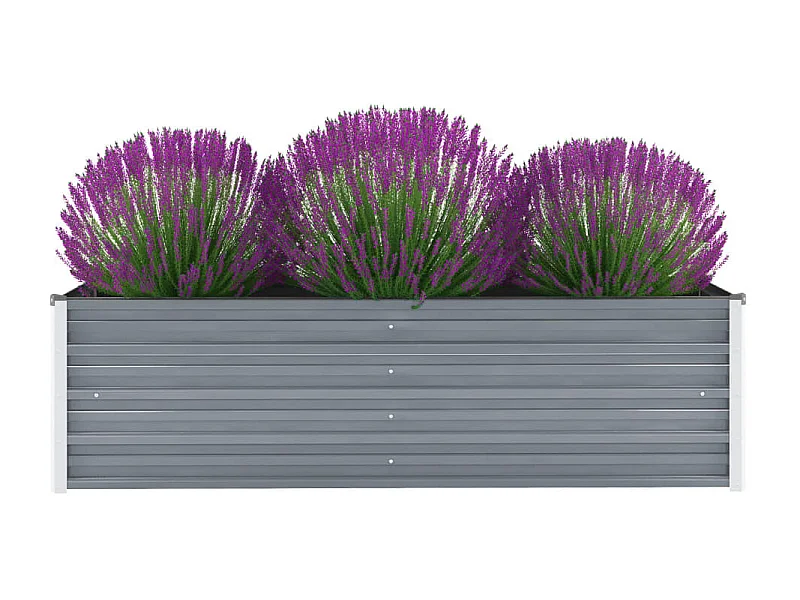 Jardinière Acier galvanisé 160x40x45 Gris