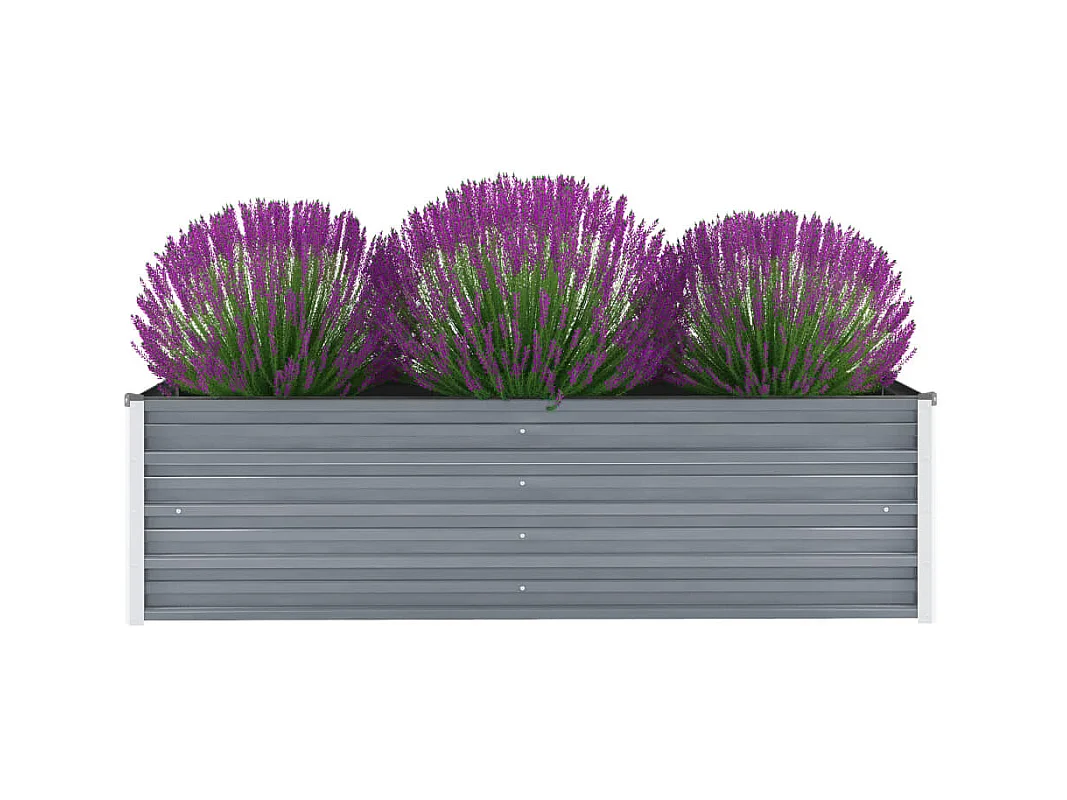 Jardinière Acier galvanisé 160x40x45 Gris