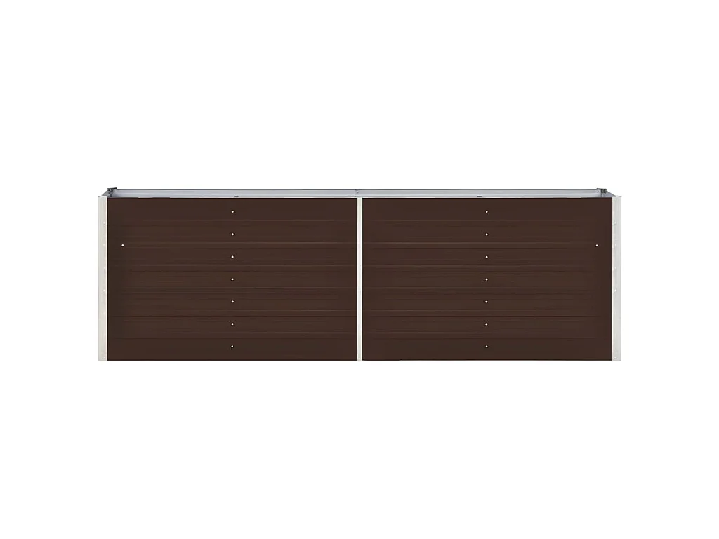 Jardinière Acier galvanisé 240x40x77 Marron