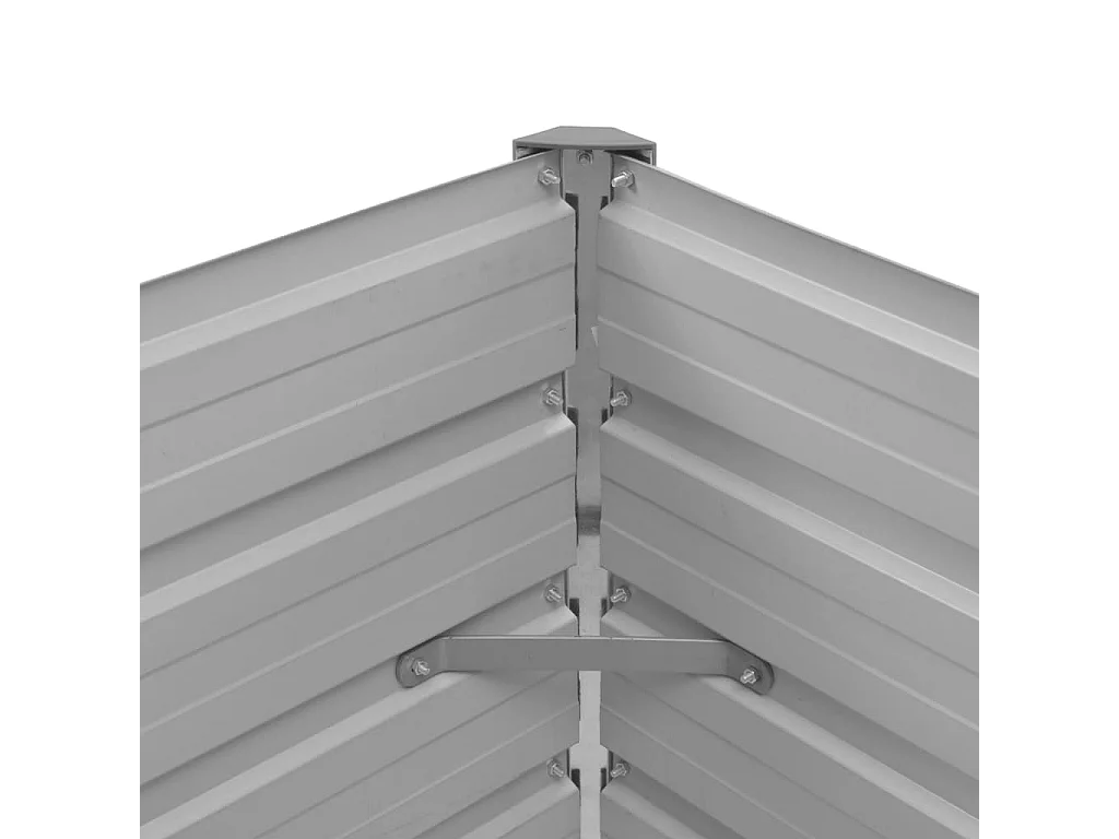 Jardinière Marron 100x40x45 Acier galvanisé