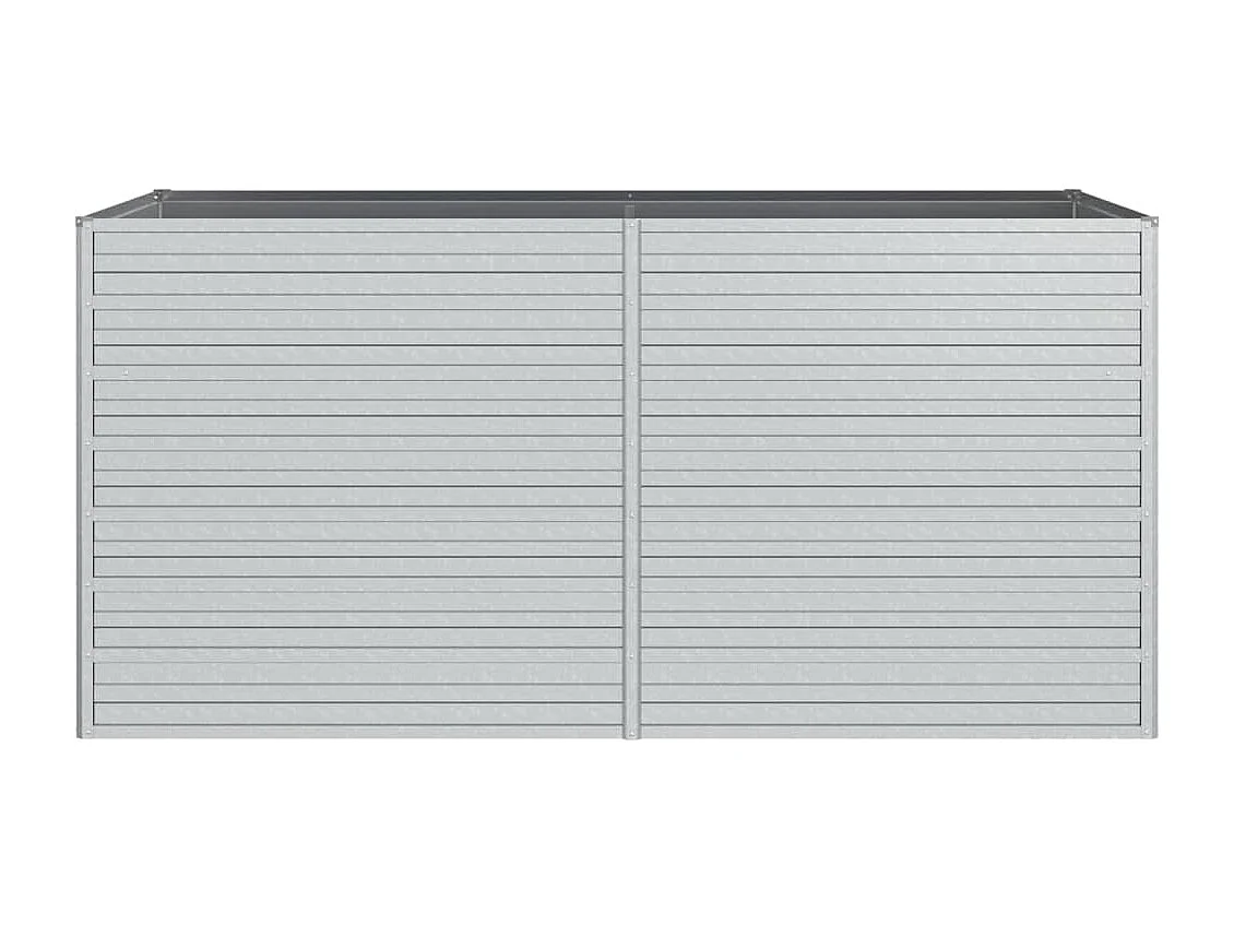 Jardinière 160x80x77 Acier galvanisé Argenté