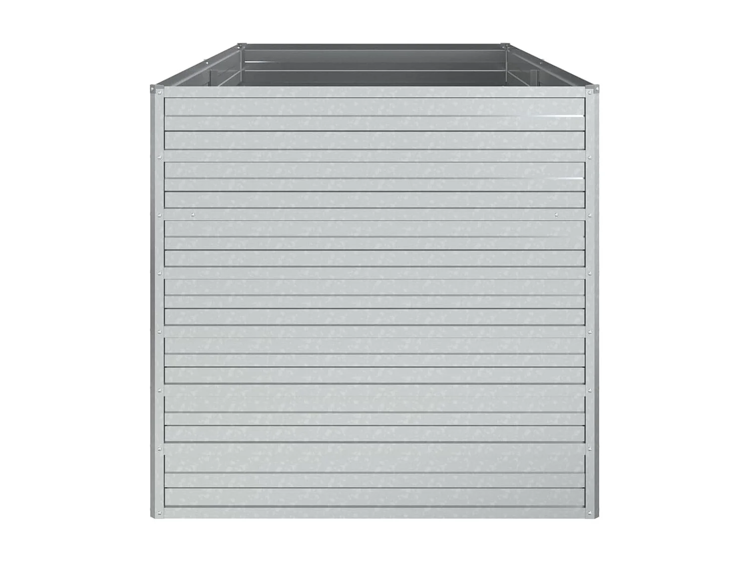 Jardinière 160x80x77 Acier galvanisé Argenté