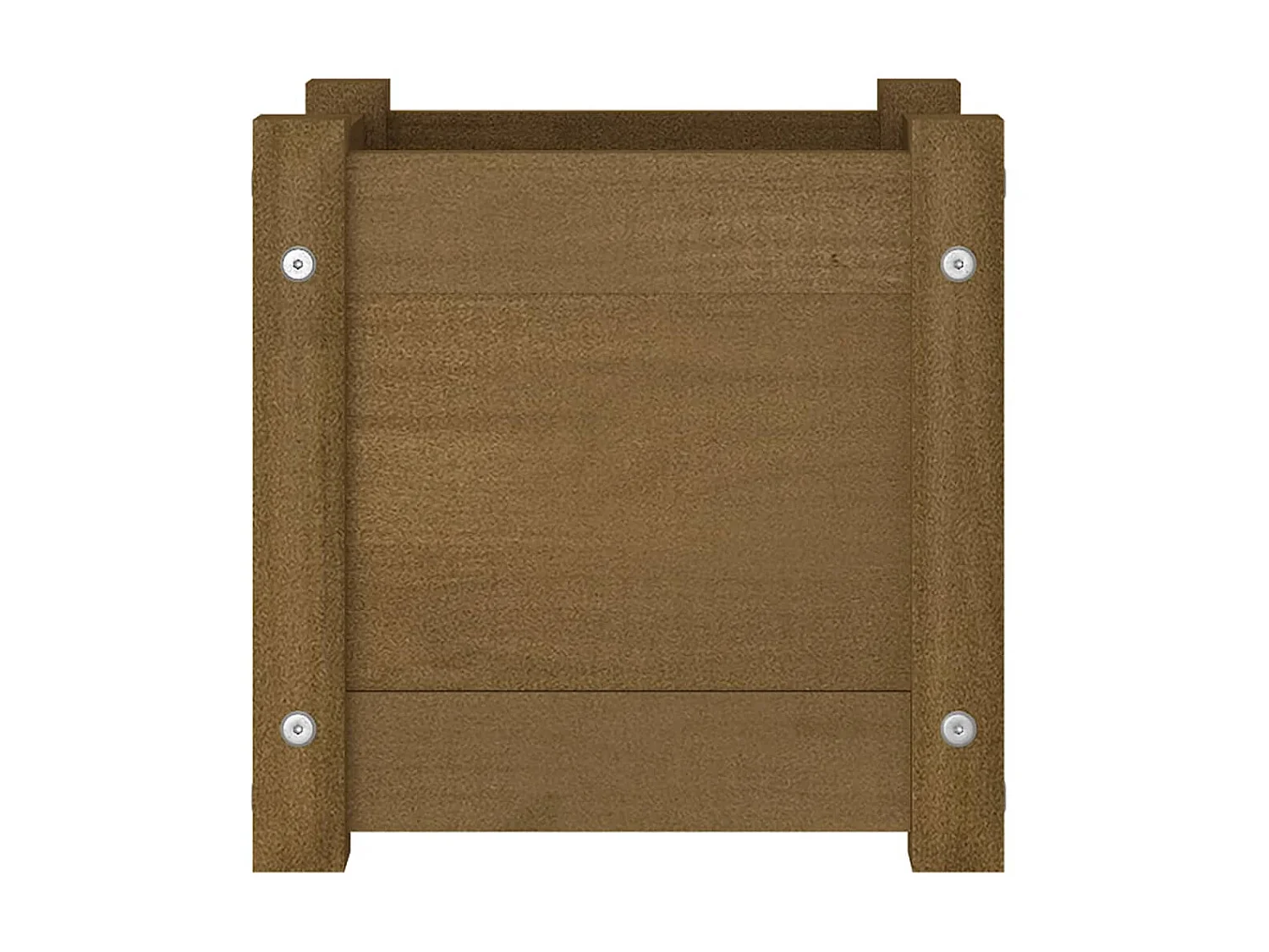 Jardinière extérieur Marron miel 31x31x31 Bois de pin massif