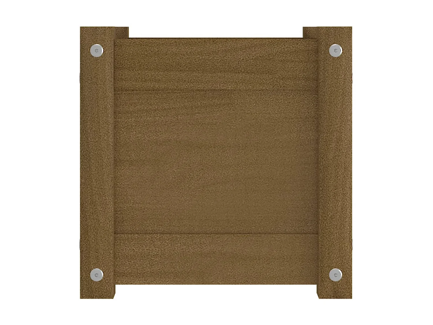 Jardinière extérieur Marron miel 31x31x31 Bois de pin massif