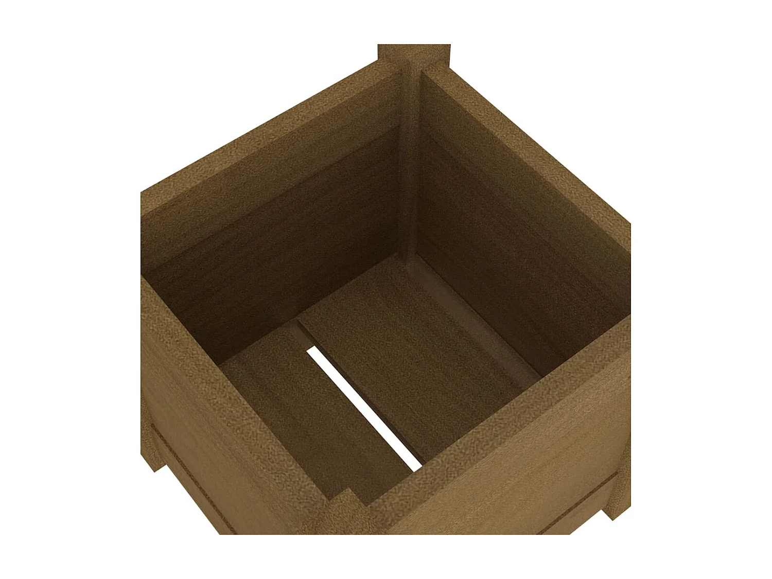 Jardinière extérieur Marron miel 31x31x31 Bois de pin massif
