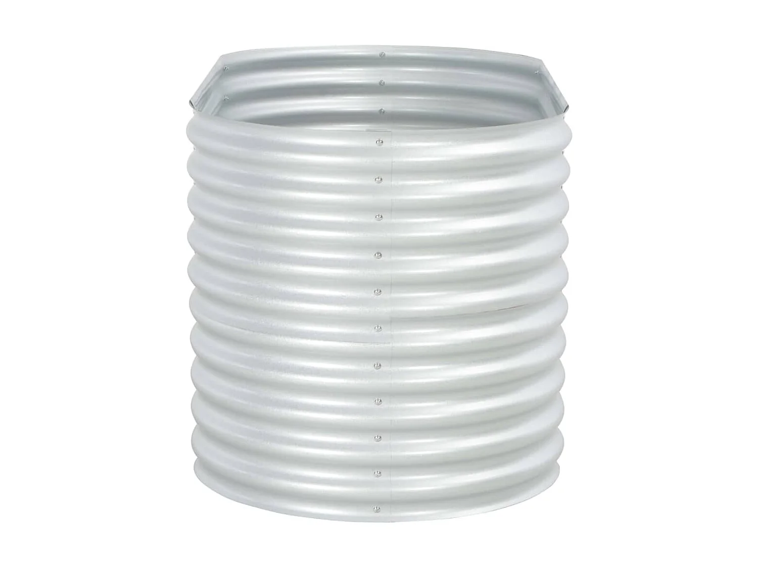 Jardinière 160x80x81 Acier galvanisé Argenté