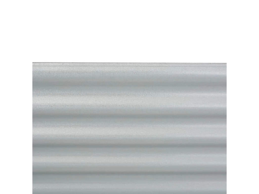 Jardinière 160x80x81 Acier galvanisé Argenté