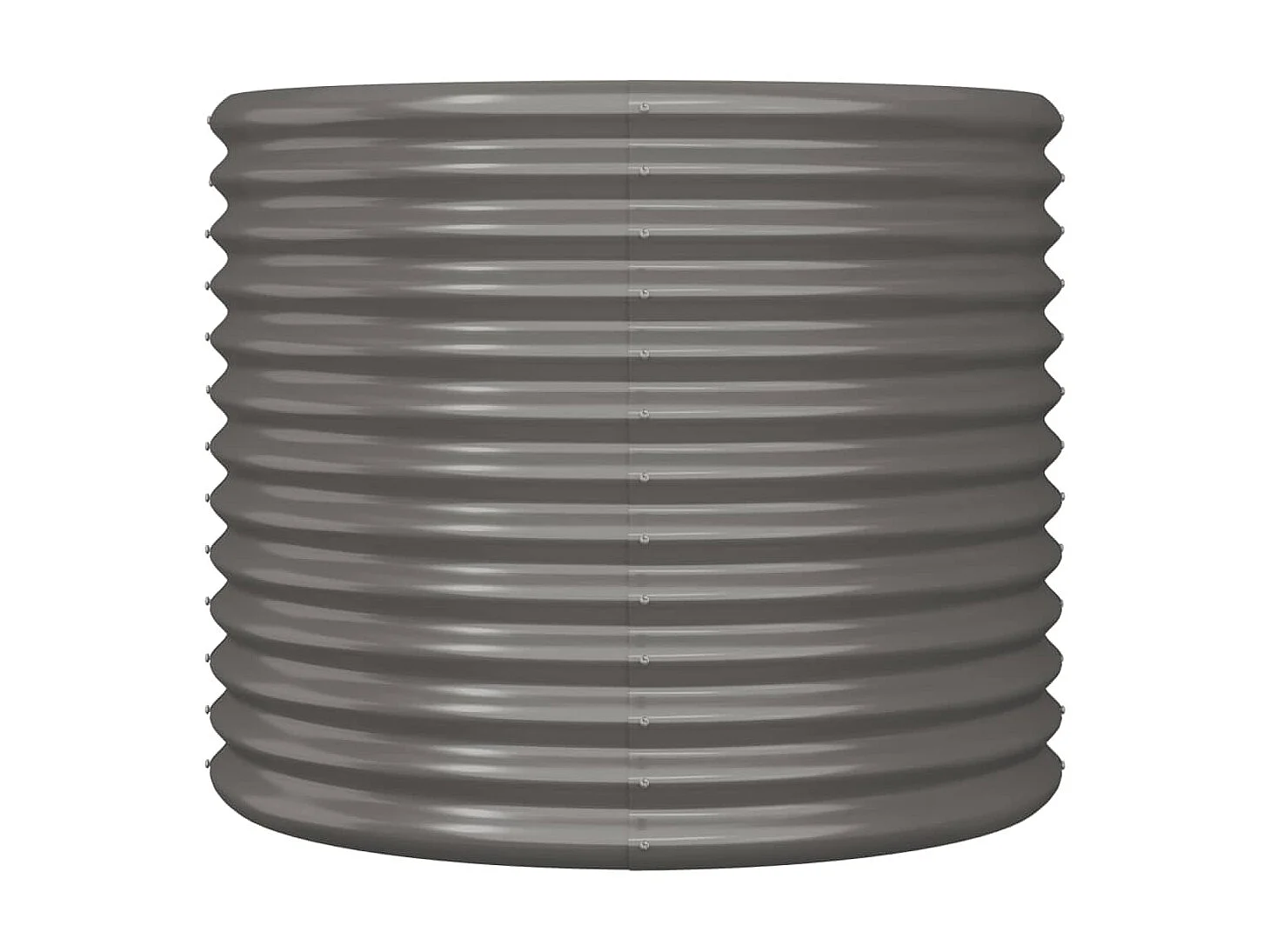 Jardinière de jardin Acier enduit de poudre 80x80x68 Gris