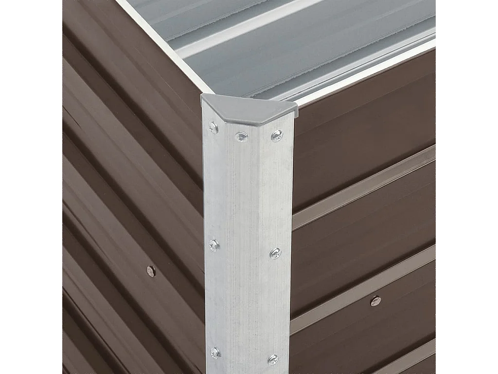 Jardinière Acier galvanisé 240x40x45 Marron