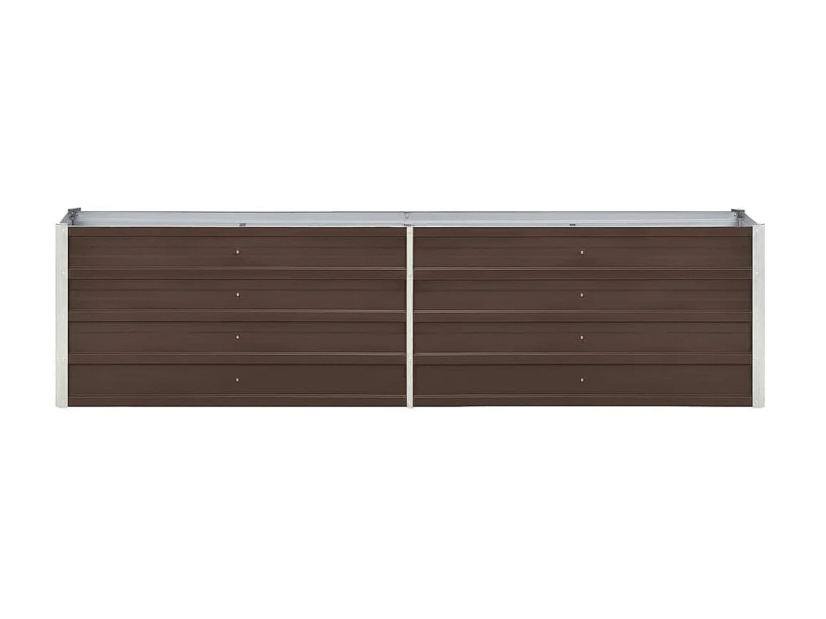 Jardinière Acier galvanisé 240x40x45 Marron
