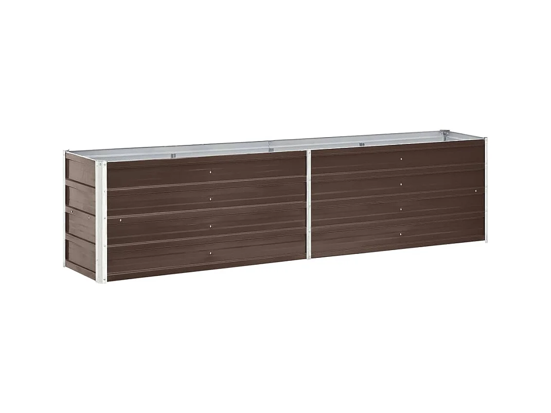 Jardinière Acier galvanisé 240x40x45 Marron