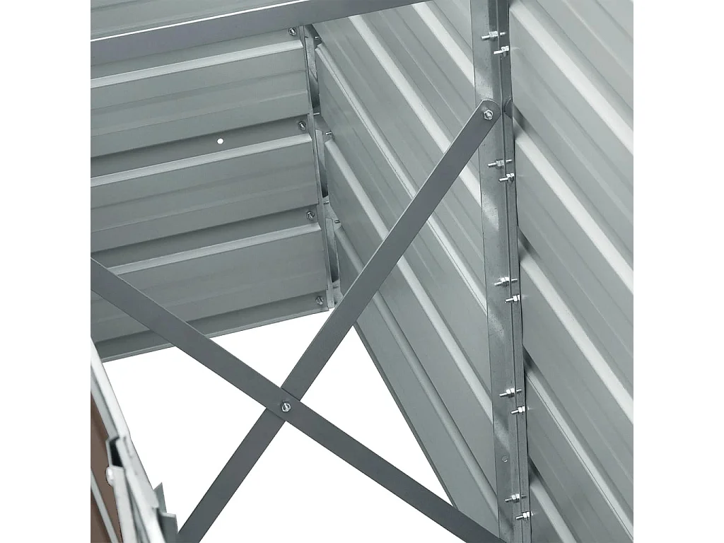 Jardinière Acier galvanisé 240x40x45 Marron