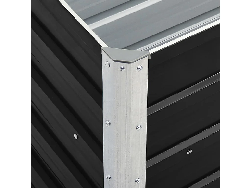 Jardinière Acier galvanisé 240x40x45 Anthracite