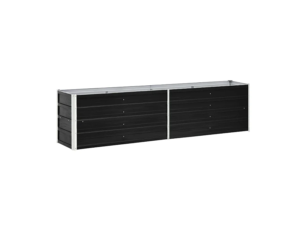 Jardinière Acier galvanisé 240x40x45 Anthracite