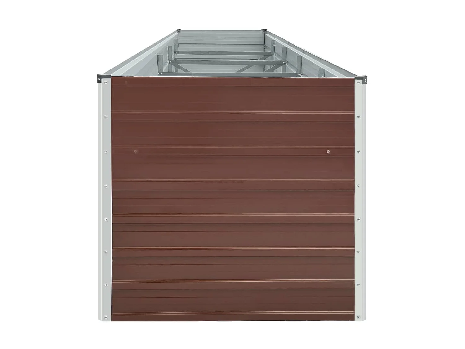 Jardinière Acier galvanisé 400x80x77 Marron