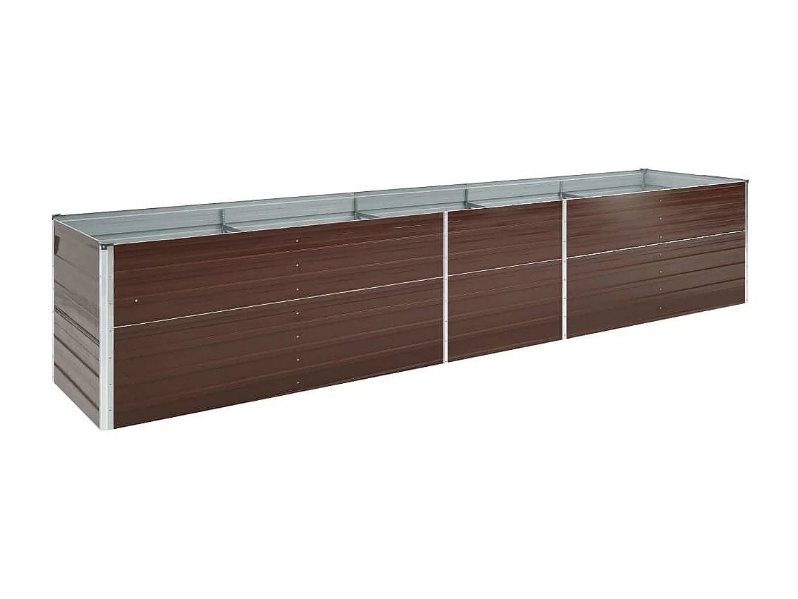 Jardinière Acier galvanisé 400x80x77 Marron