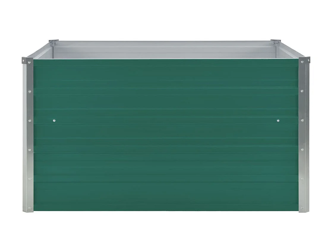 Jardinière 100 x 100x45 Acier galvanisé Vert