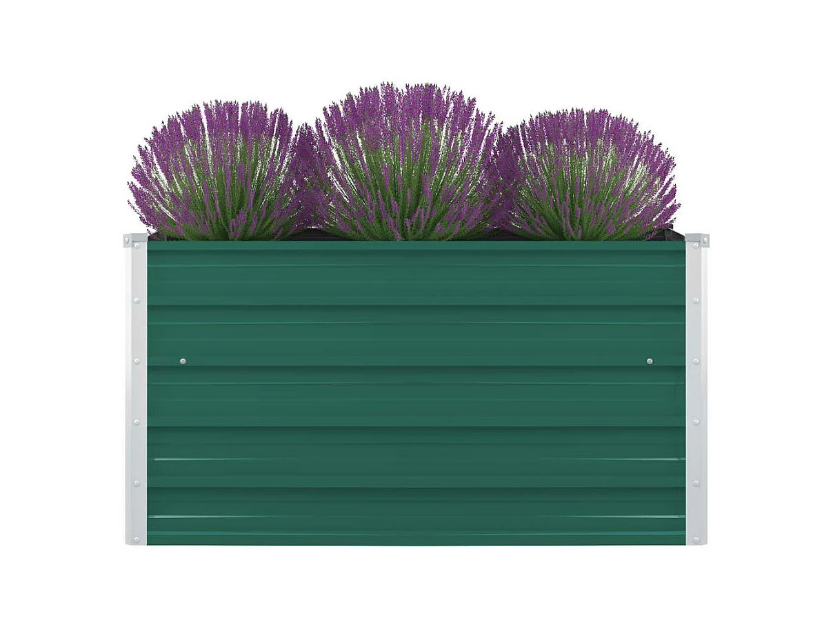 Jardinière 100 x 100x45 Acier galvanisé Vert
