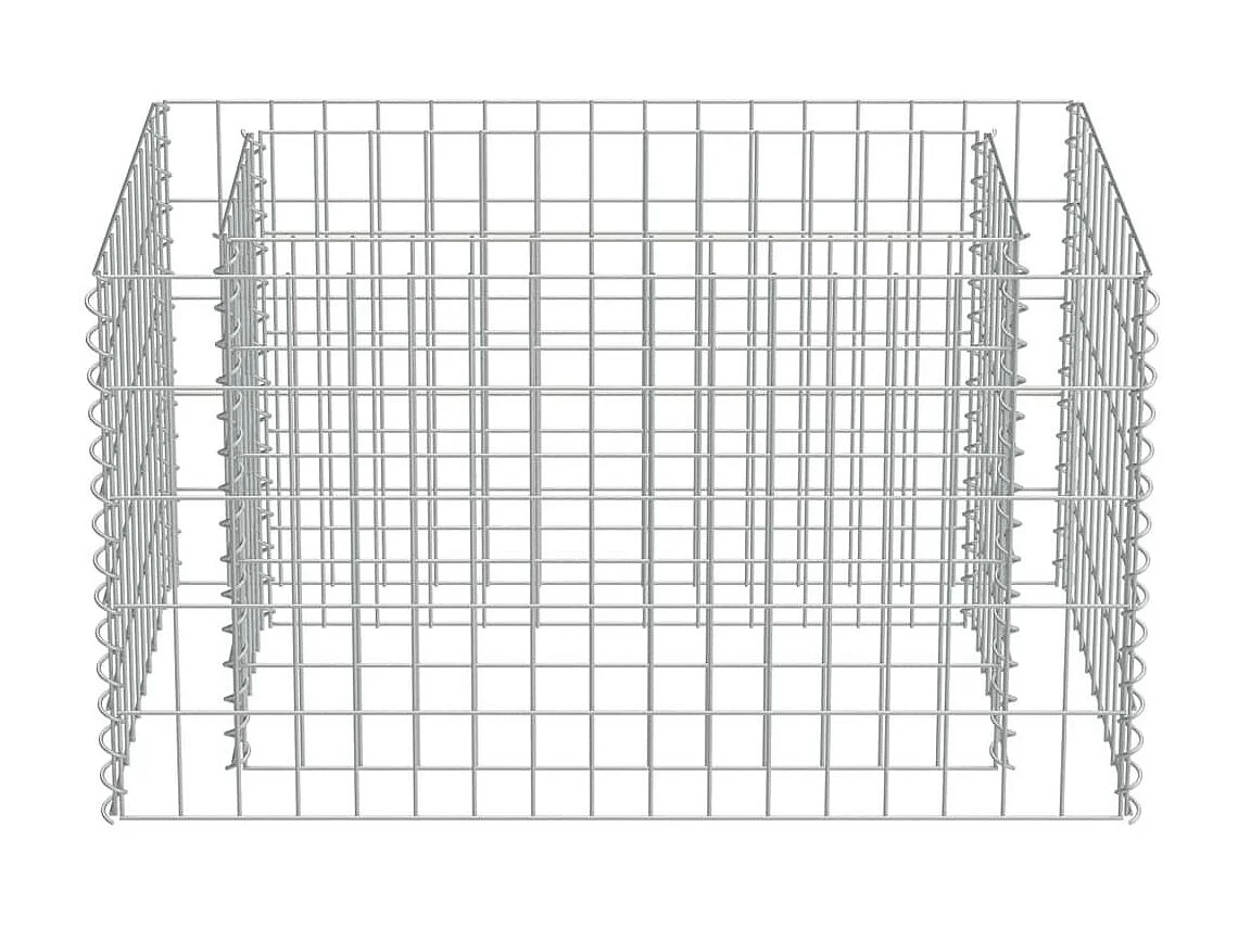 Jardinière à gabion Acier galvanisé 90x50x50