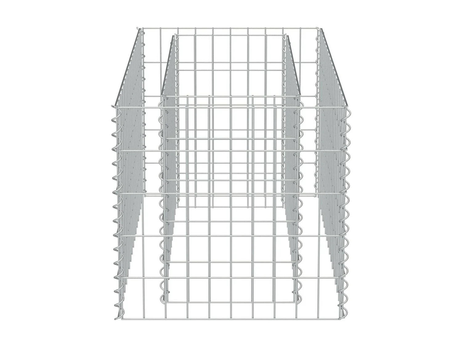 Jardinière à gabion Acier galvanisé 90x50x50