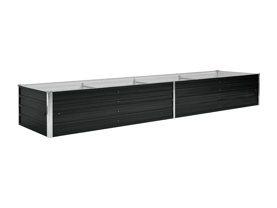 Jardinière Anthracite 320x80x45 Acier galvanisé