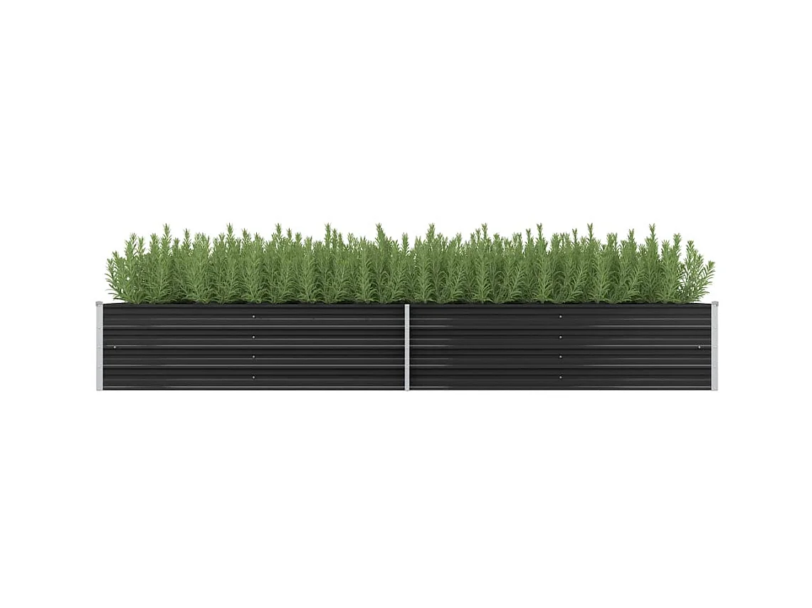 Jardinière Anthracite 320x80x45 Acier galvanisé