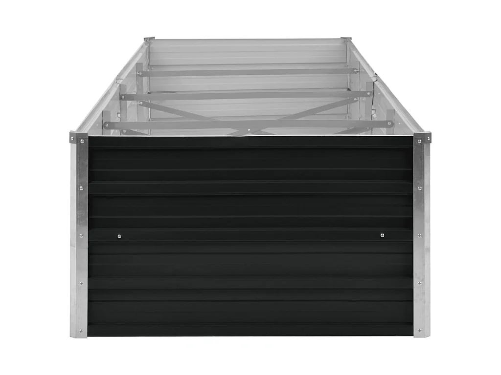 Jardinière Anthracite 320x80x45 Acier galvanisé