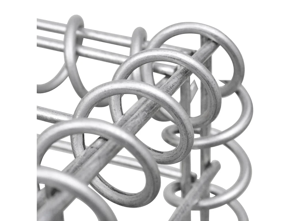 Jardinière à gabion en H Fil d'acier 260x40x120