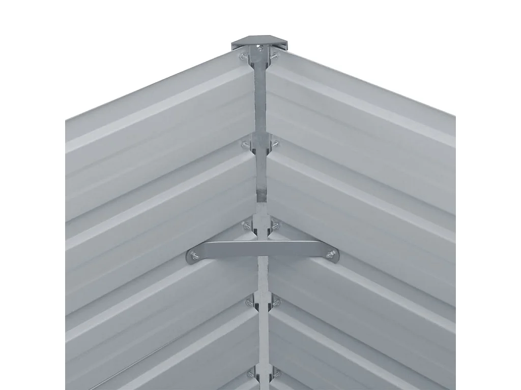 Jardinière 160 x 80x45 Acier galvanisé Anthracite