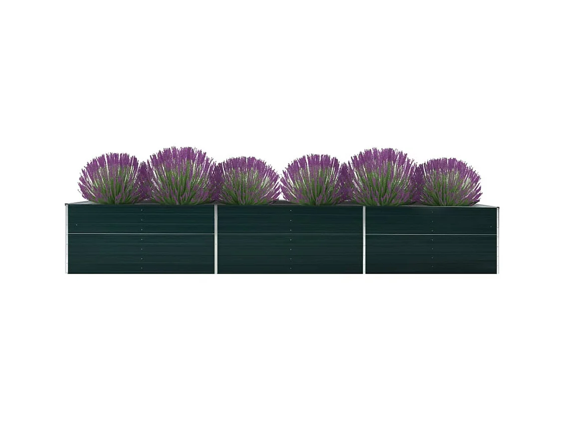 Jardinière Acier galvanisé 480x80x45 Vert