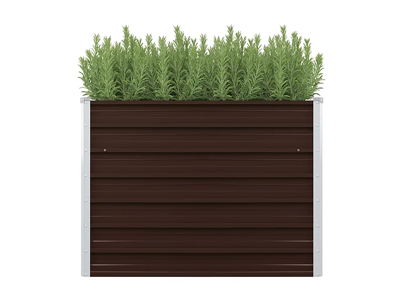 Jardinière Marron 100x40x77 Acier galvanisé