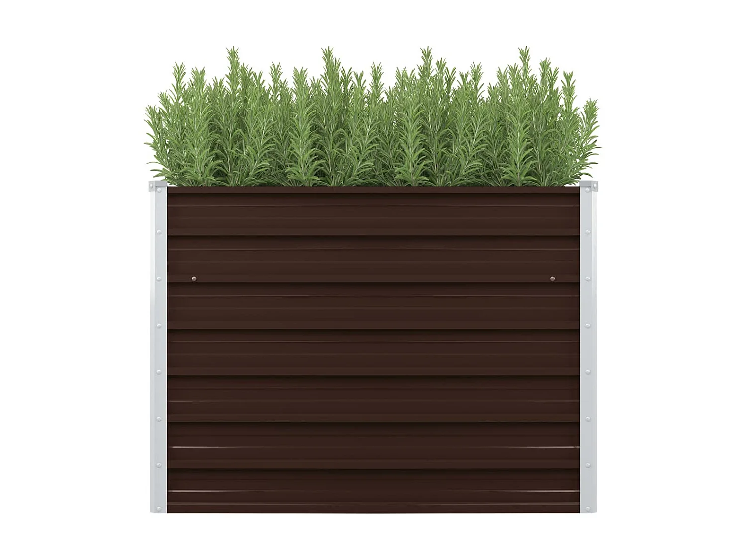 Jardinière Marron 100x40x77 Acier galvanisé
