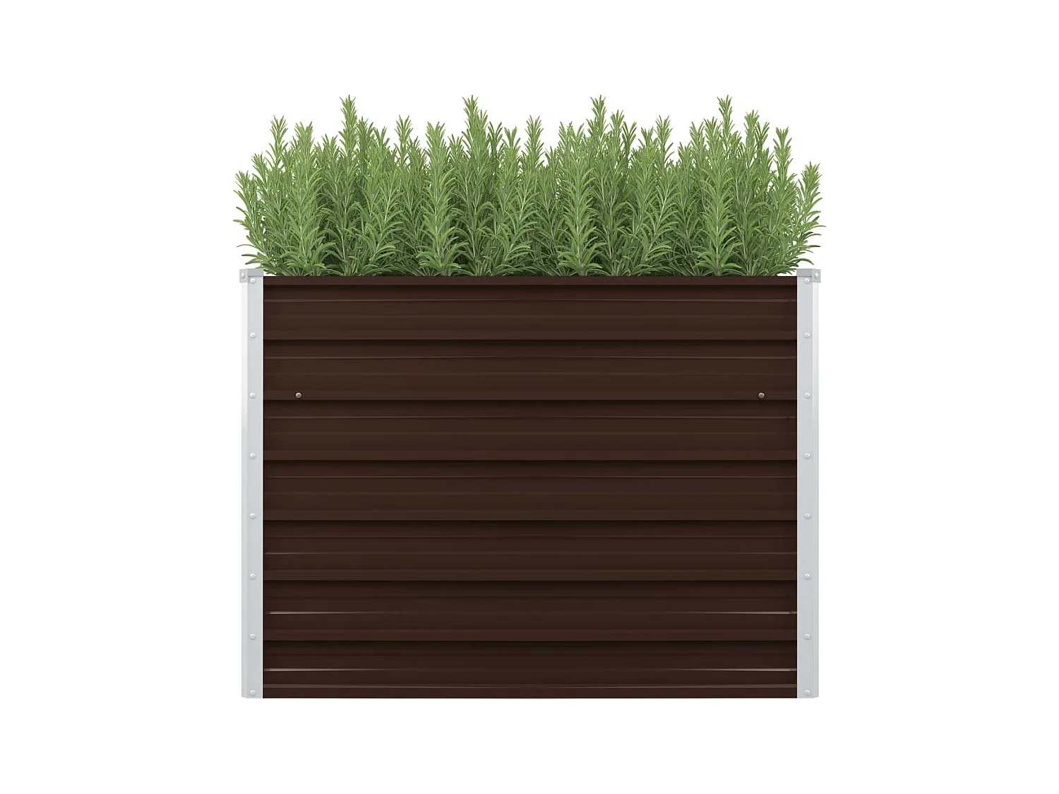Jardinière Marron 100x40x77 Acier galvanisé