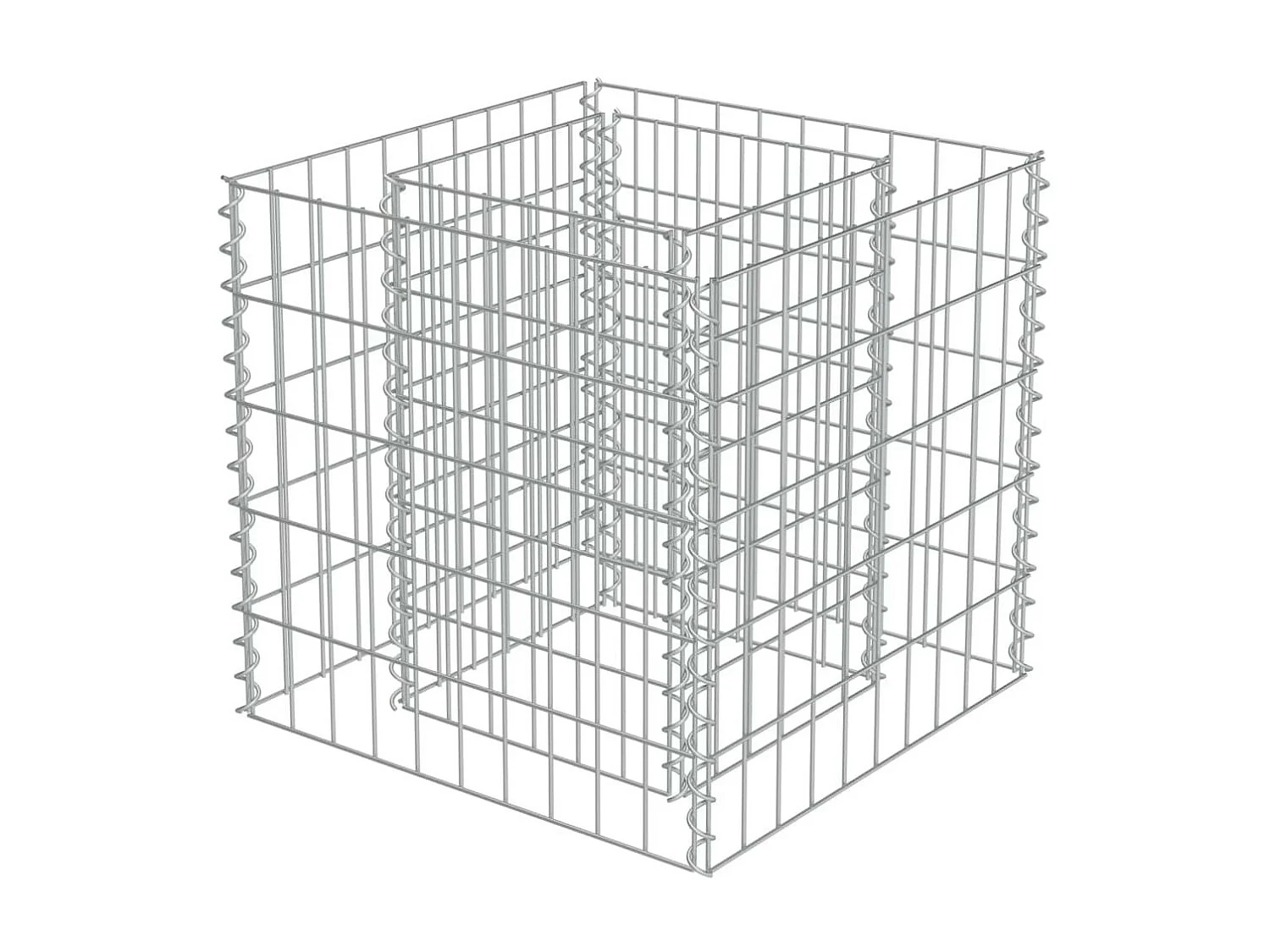 Jardinière à gabion Acier galvanisé 50x50x50