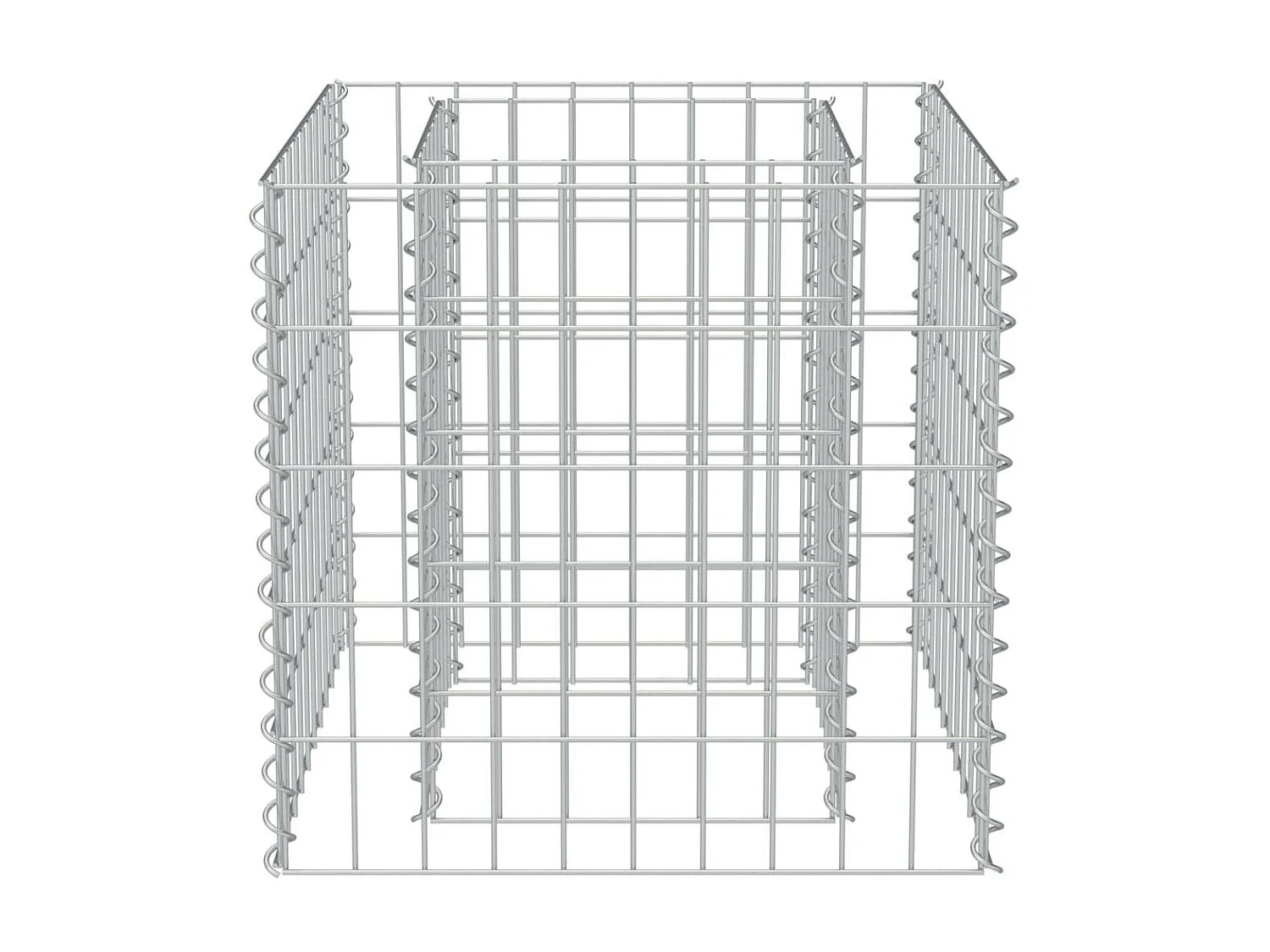 Jardinière à gabion Acier galvanisé 50x50x50
