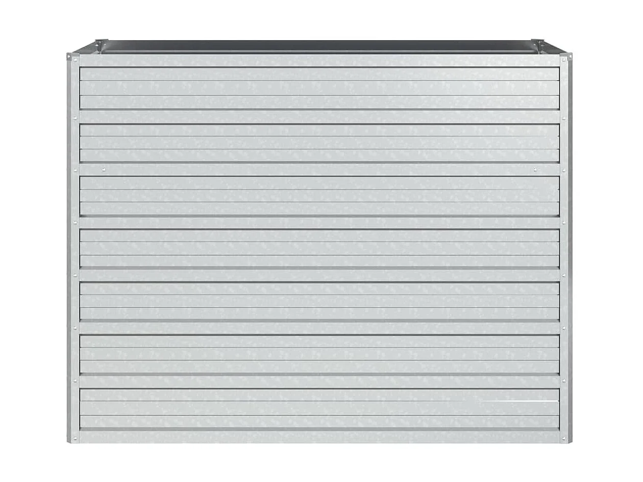 Jardinière 100x40x77 Acier galvanisé Argenté