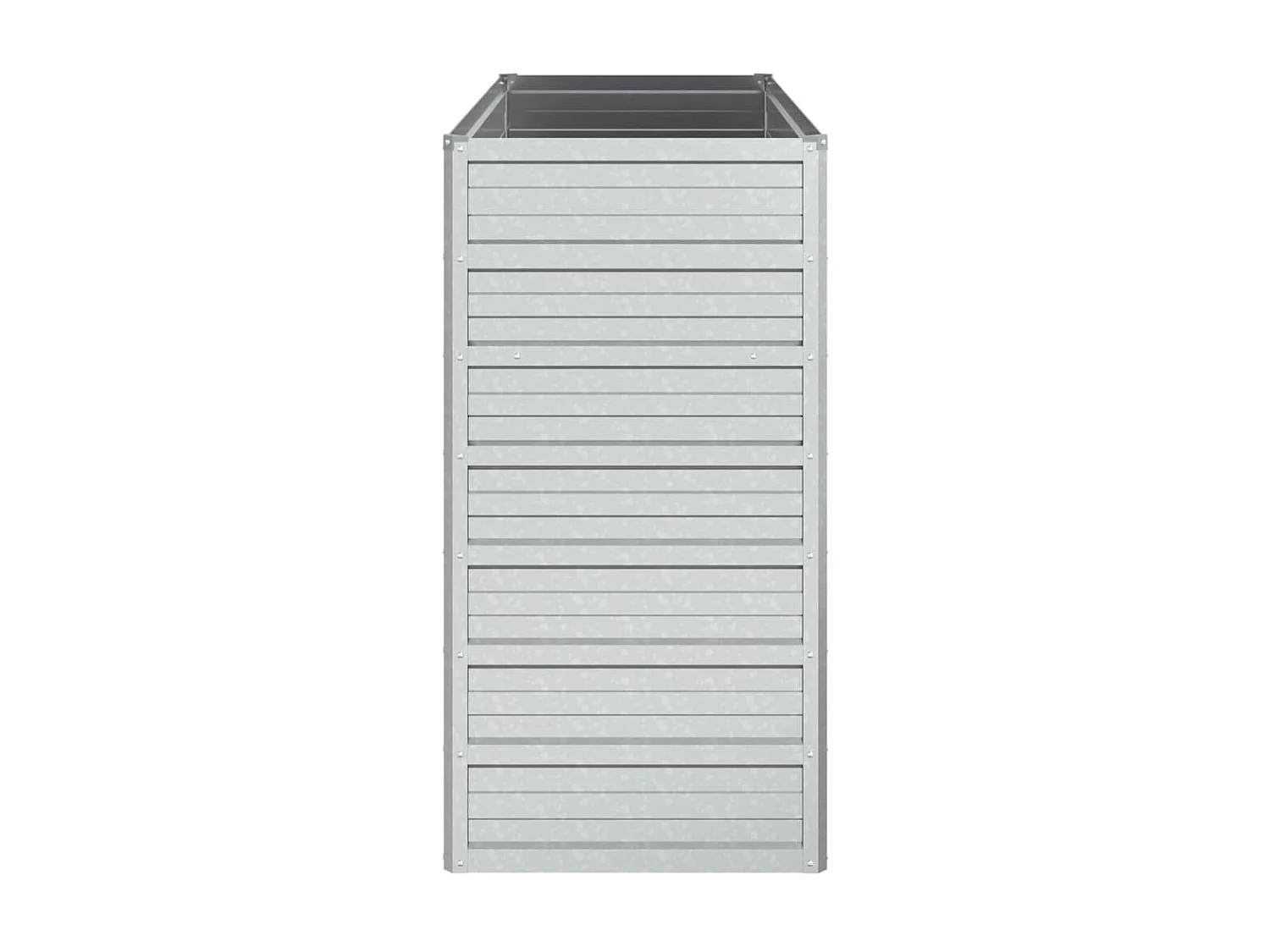 Jardinière 100x40x77 Acier galvanisé Argenté