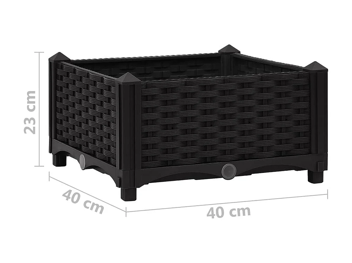 Jardinière 40x40x23 Polypropylène 3