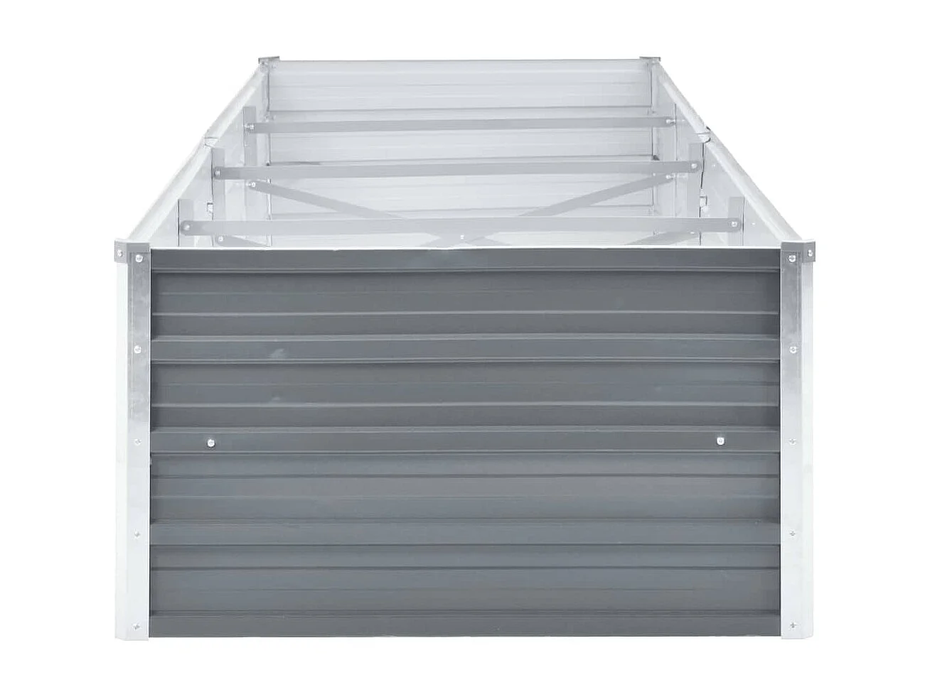 Jardinière Acier galvanisé 320x80x45 Gris