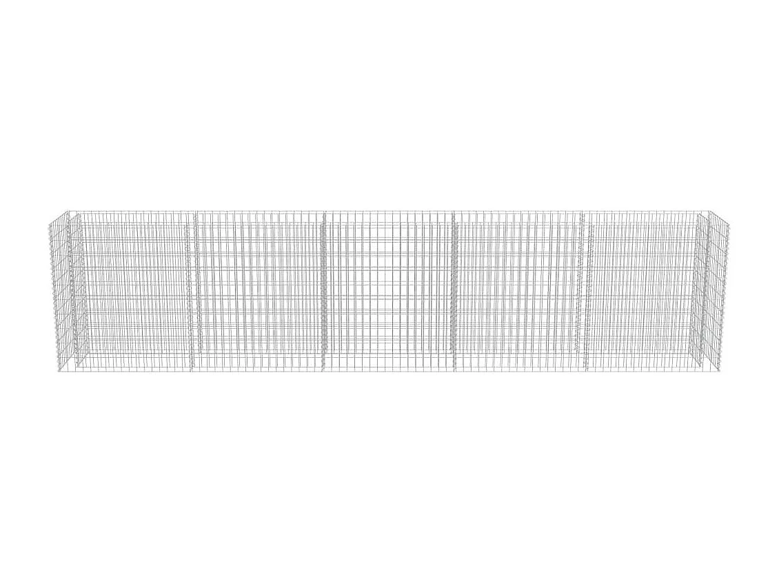 Jardinière à gabion Acier galvanisé 450x50x100