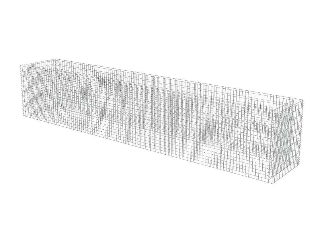 Jardinière à gabion Acier galvanisé 540x90x100