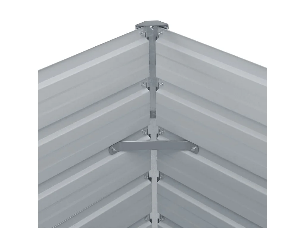 Jardinière 160 x 80x45 Acier galvanisé Marron